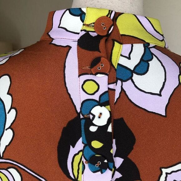 Modcloth High Neck Shift Dress Size M - Picture 7 of 16